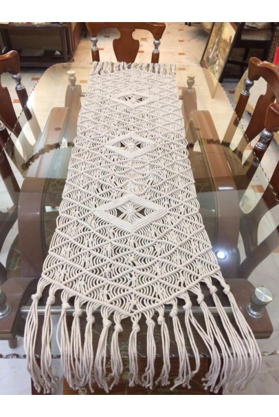 Handmade Macrame Table Runner